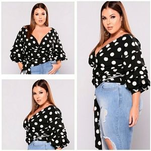 Fashion Nova polka dot top
